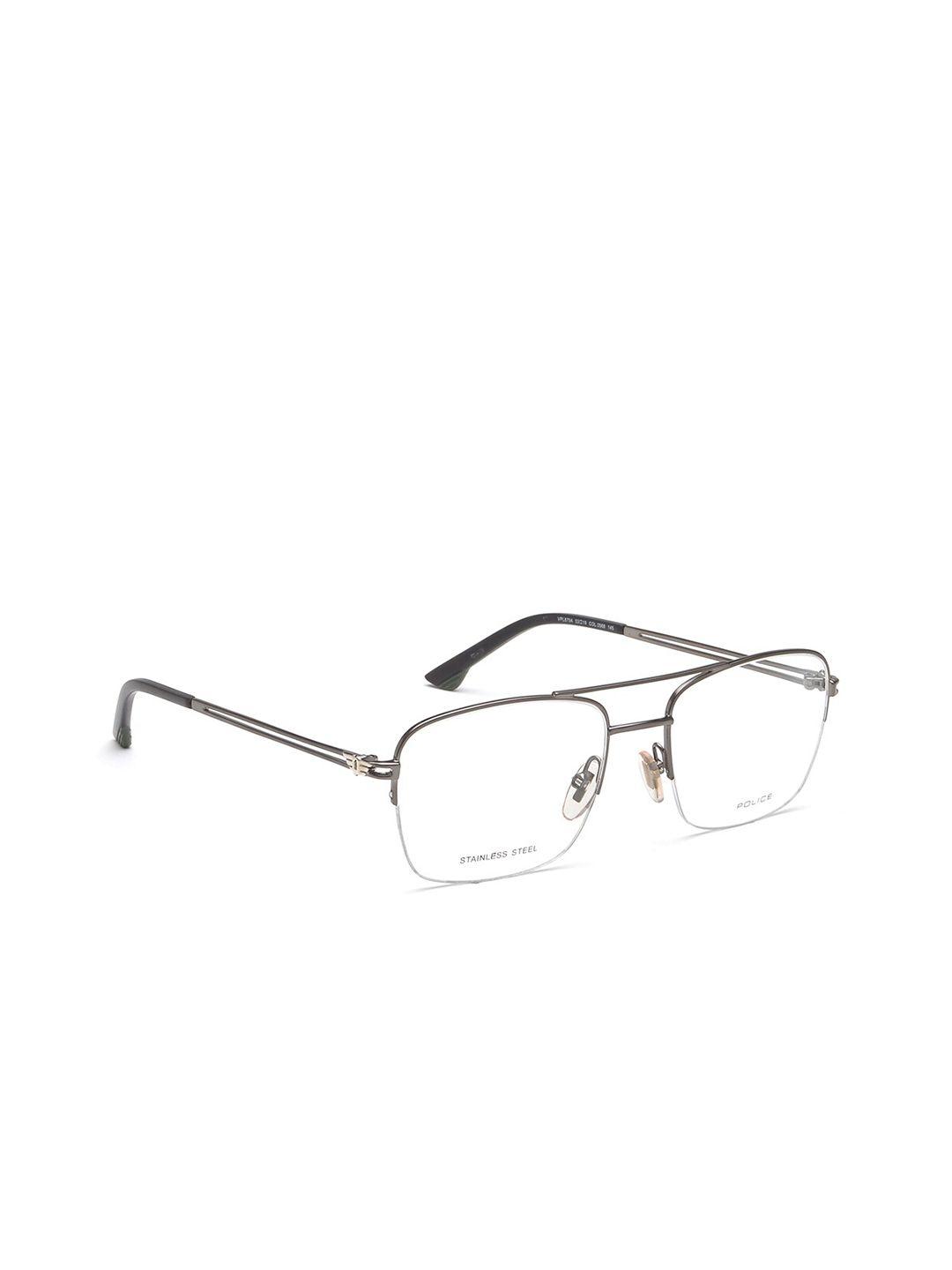 police men silver-toned full rim square frame vpl879a53568fr