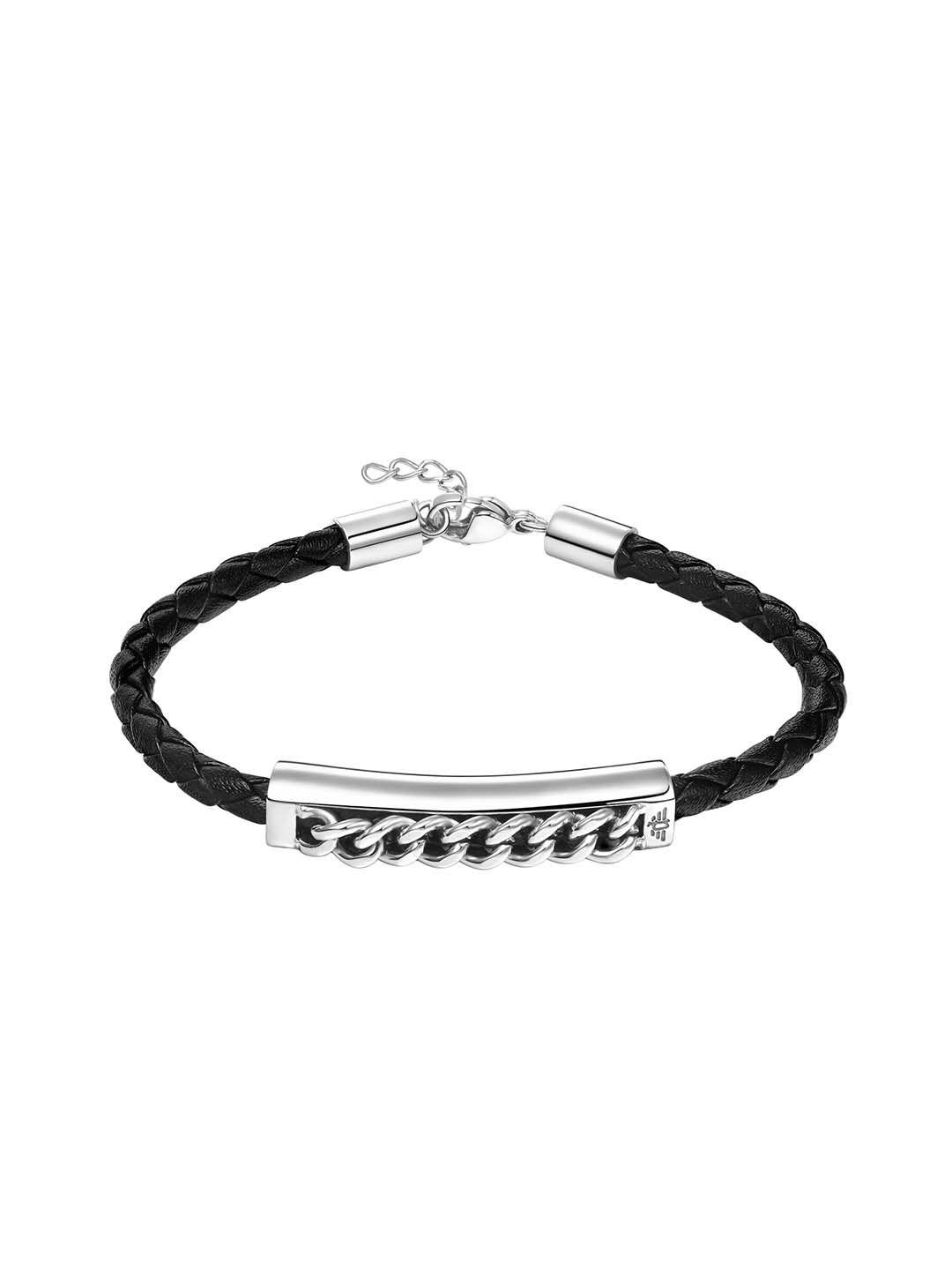 police men stainless steel wraparound bracelet