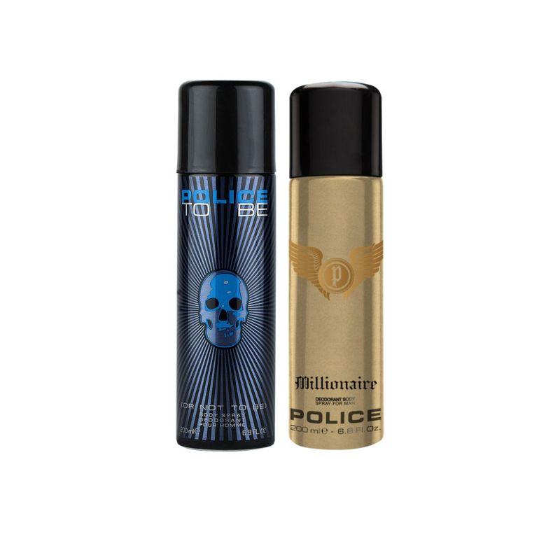 police millionaire homme + to be man deo combo set