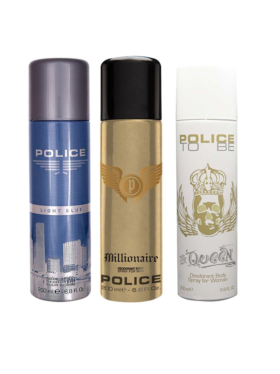 police set of 3 deodorant