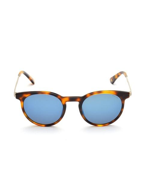 police spl571k501gzbsg blue round sunglasses