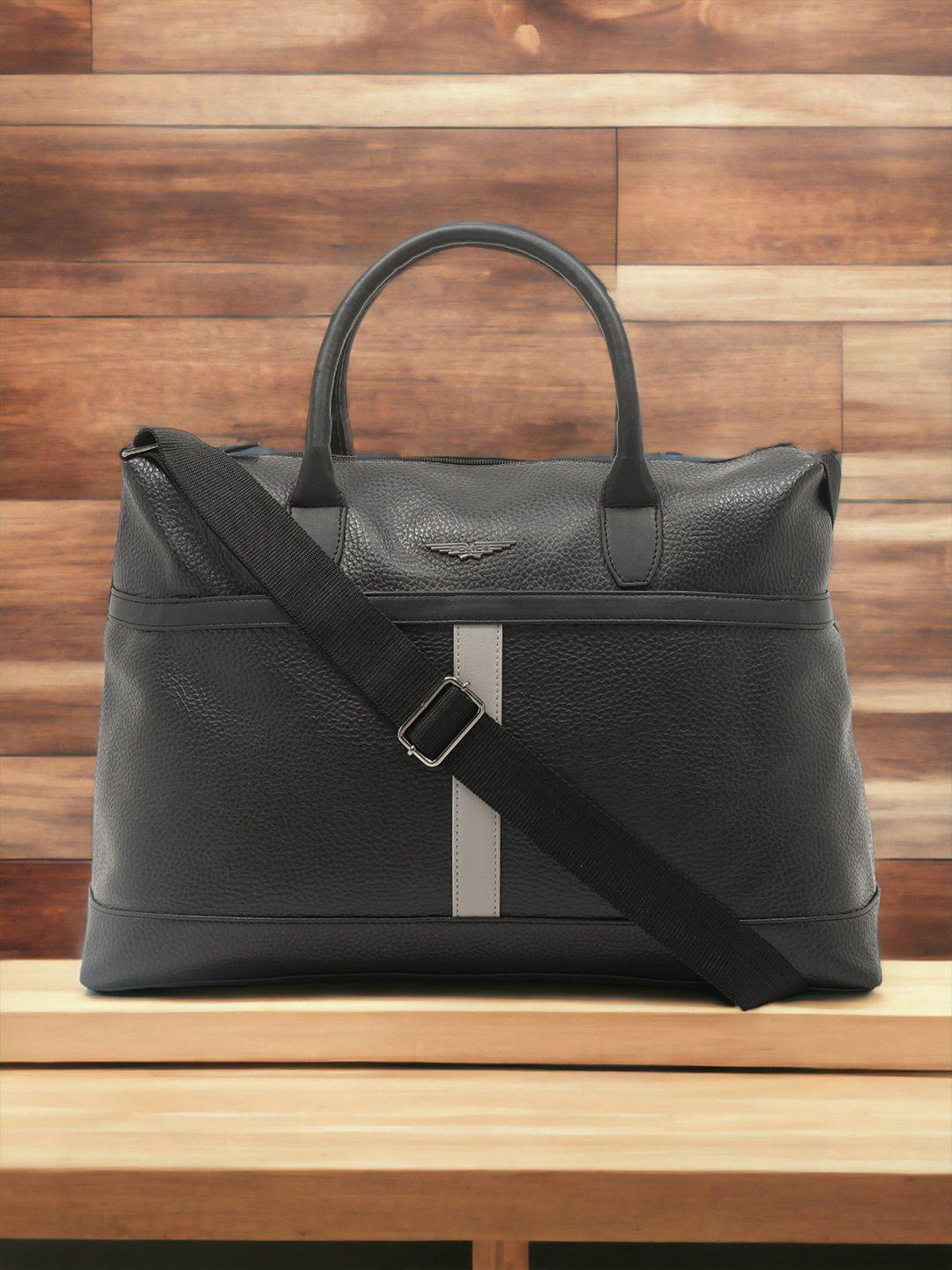 police textured weekender duffel bag