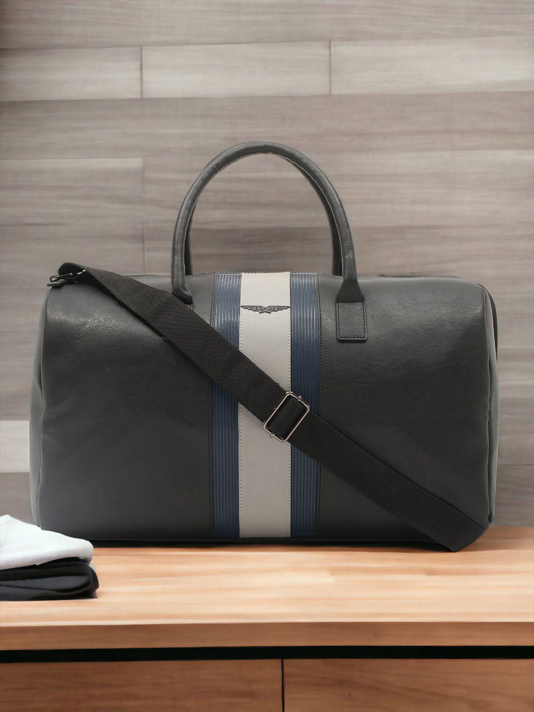 police textured weekender duffel bag