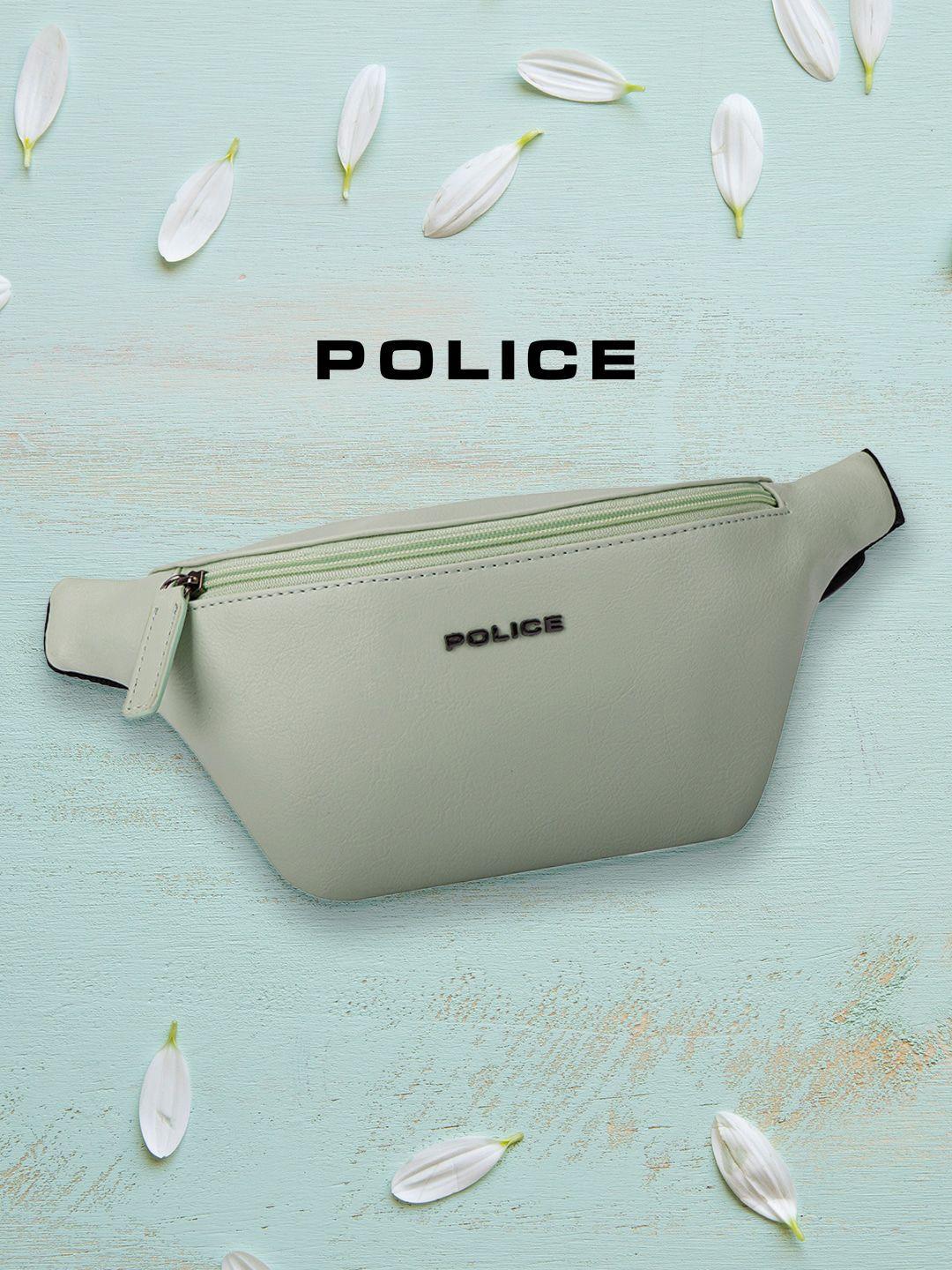 police vegan leather travel pouch