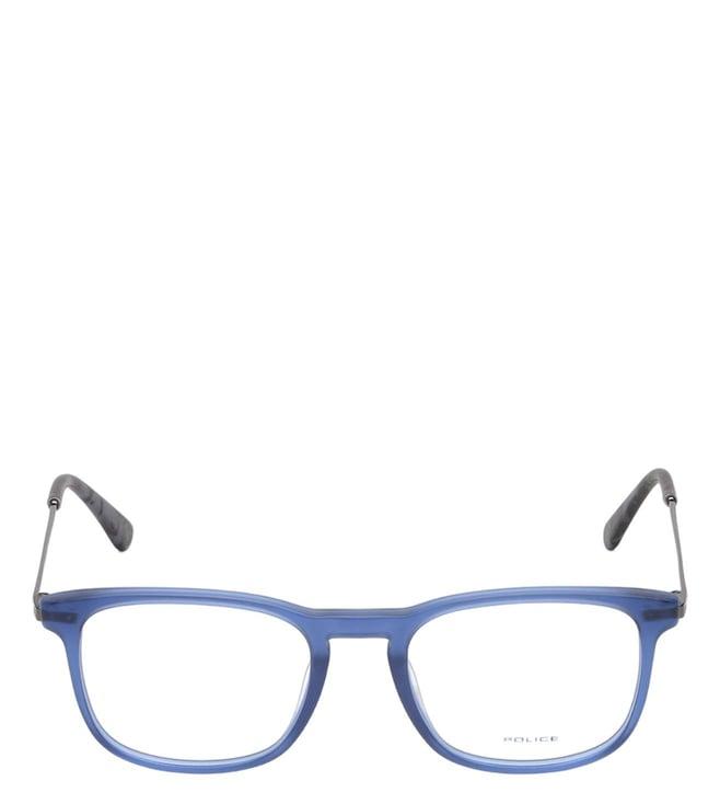 police vpl562k51955mfr blue square eye frames for men