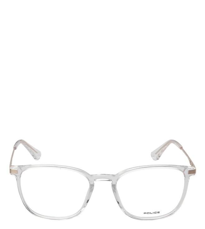 police vpld07k52p79fr white square eye frames for men