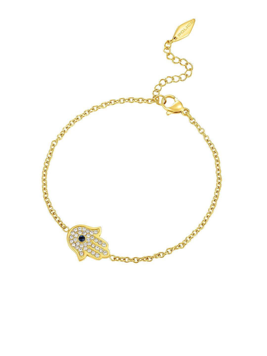 police women gold-toned gold-plated bracelet