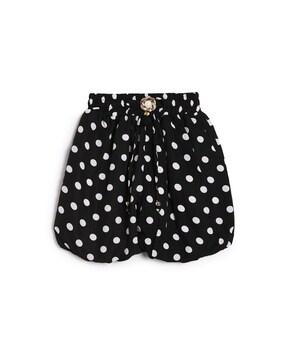 polka-dot-print-skorts