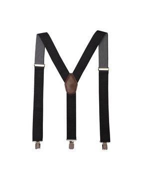 polka-dot print suspender belt