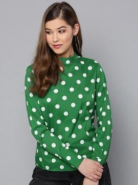 polka-dot  top