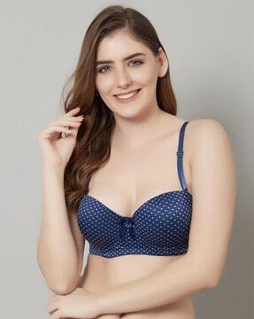 polka-dot bra