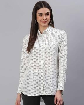 polka-dot classic shirt