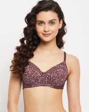 polka-dot full coverage t-shirt bra