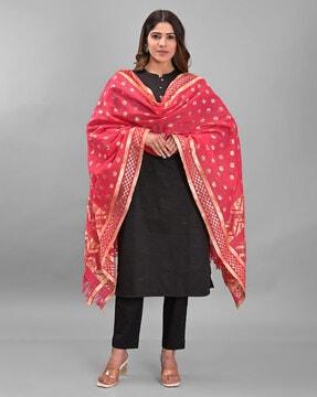 polka-dot pattern dupatta