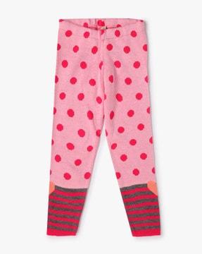 polka-dot pattern leggings