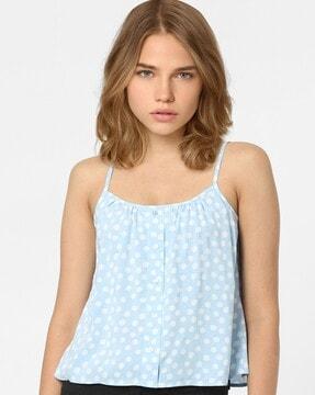 polka-dot print cami top