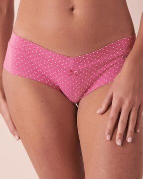 polka-dot print hipster panties