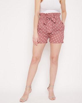 polka-dot print hot shorts