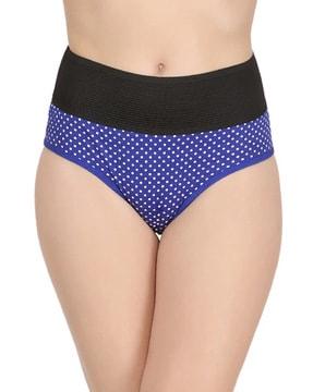 polka-dot print seamless briefs