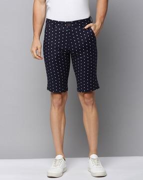 polka-dot print shorts with insert pockets