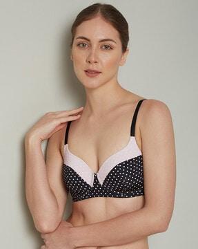 polka-dot print t-shirt bra