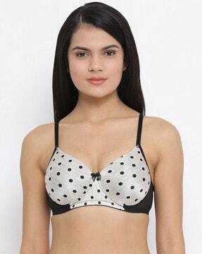 polka-dot t-shirt bra