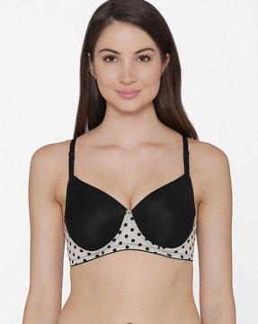 polka-dot t-shirt bra