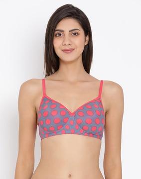 polka-dot t-shirt bra