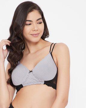 polka-dot t-shirt bra