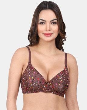 polka-dot t-shirt bra