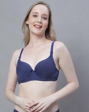 polka-dot t-shirt bra