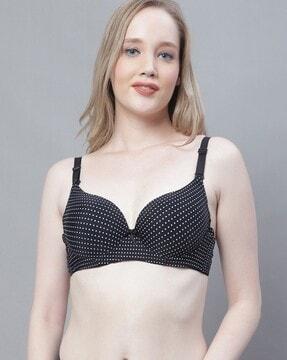 polka-dot under-wired t-shirt bra