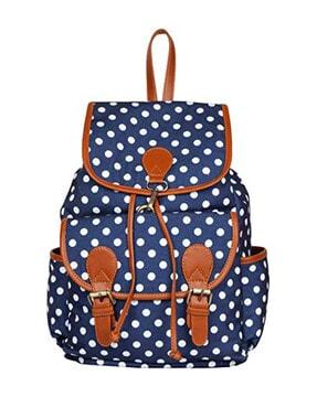 polka-doted everyday backpack