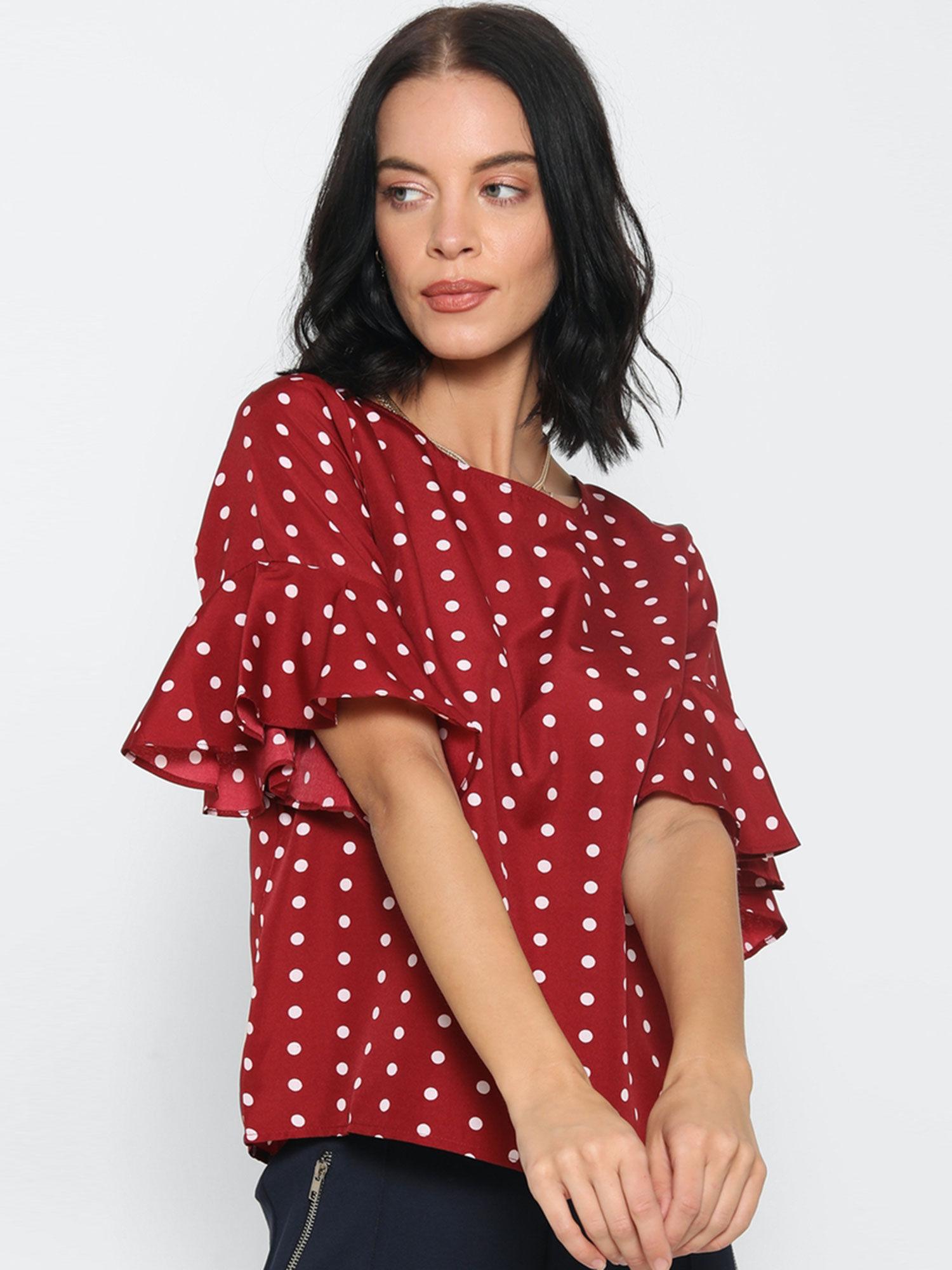 polka dots top