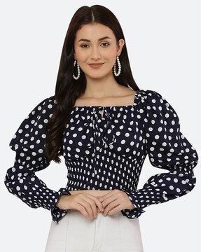 polkadot print top