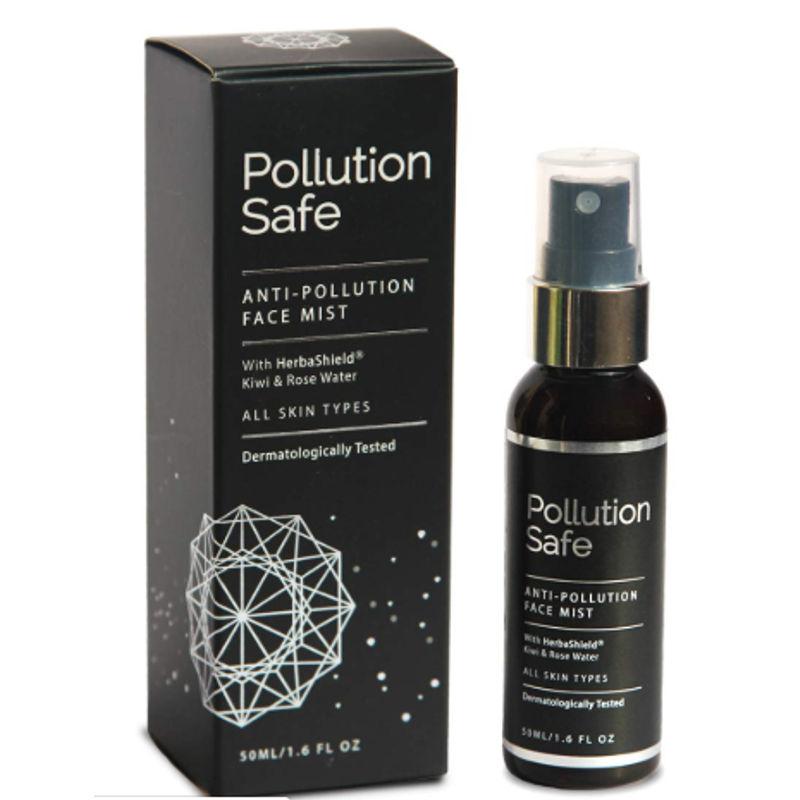 pollution safe anti-pollution face mist with herbashield kiwi & rose water