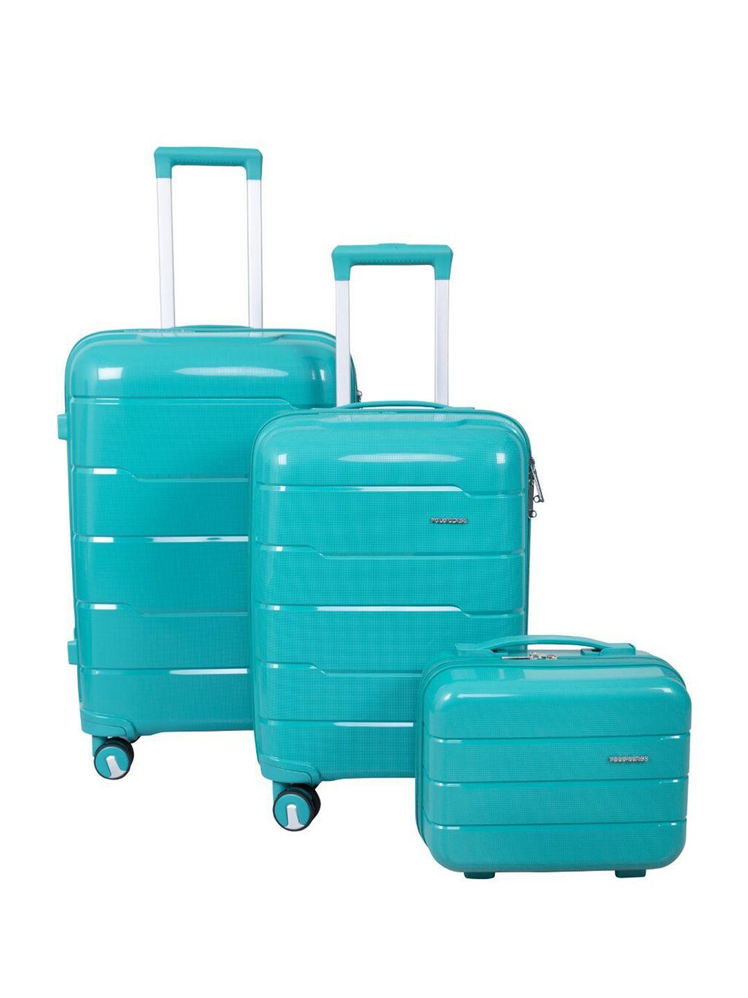 polo class set of 2  hard sided trolley bag with vanity bag