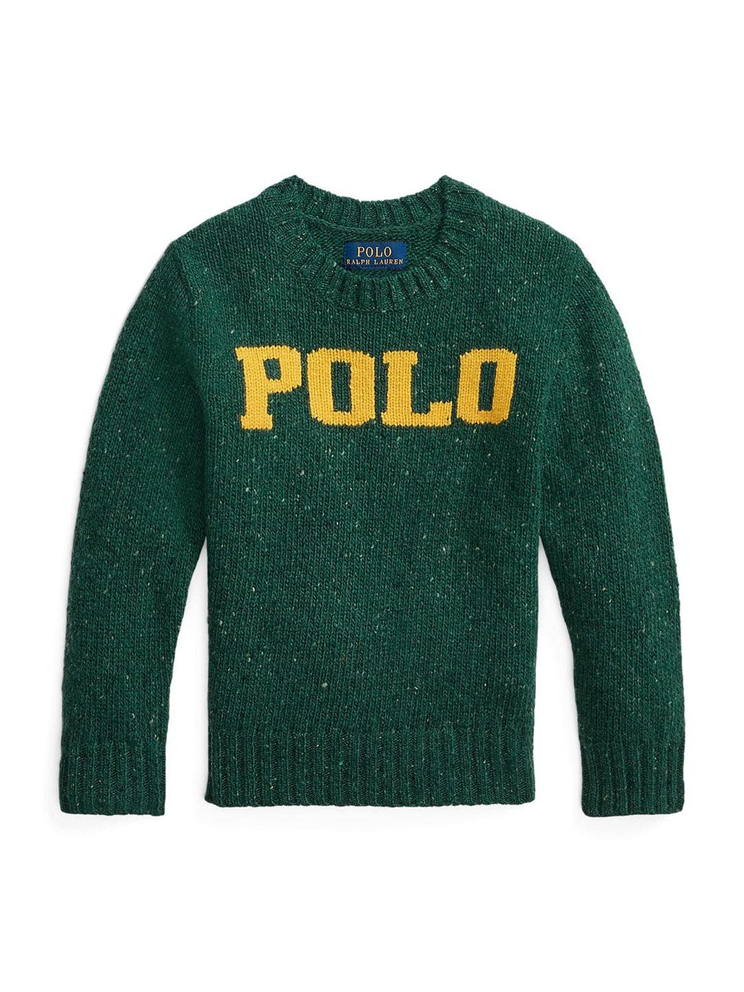 polo ralph lauren boys brand logo printed sweater