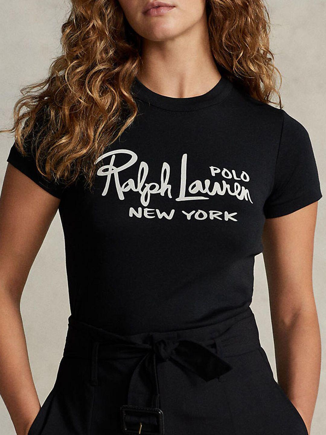 polo ralph lauren brand logo printed cotton t-shirt