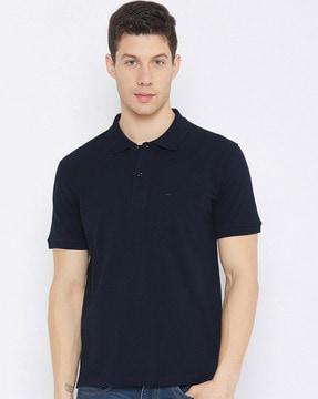 polo t-shirt with 1 patch pocket