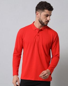 polo t-shirt with brand print