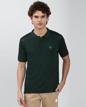 polo t-shirt with logo print