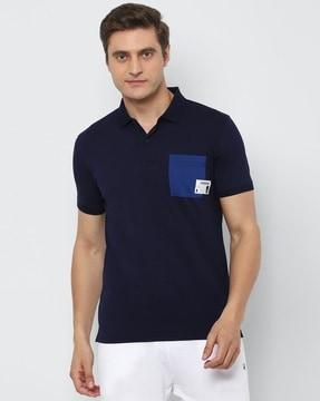 polo t-shirt with patch-pocket