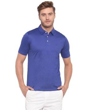 polo t-shirt with signature branding