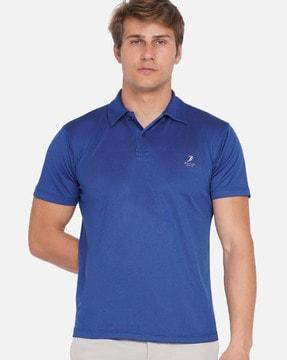 polo t-shirt with spread collar 
