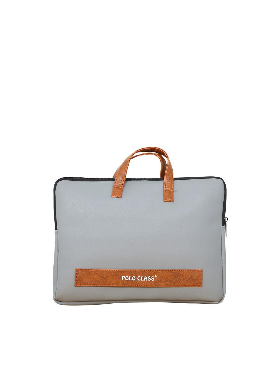 polo class fabric laptop bag with non-detachable sling strap