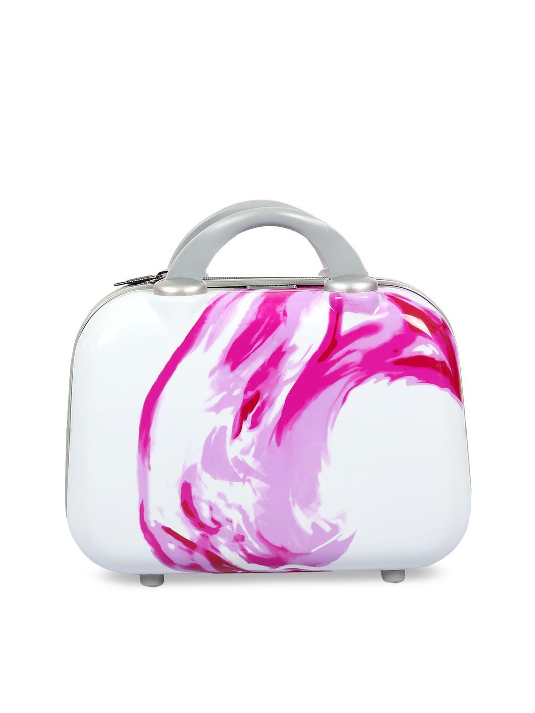 polo class pink printed travel vanity bag