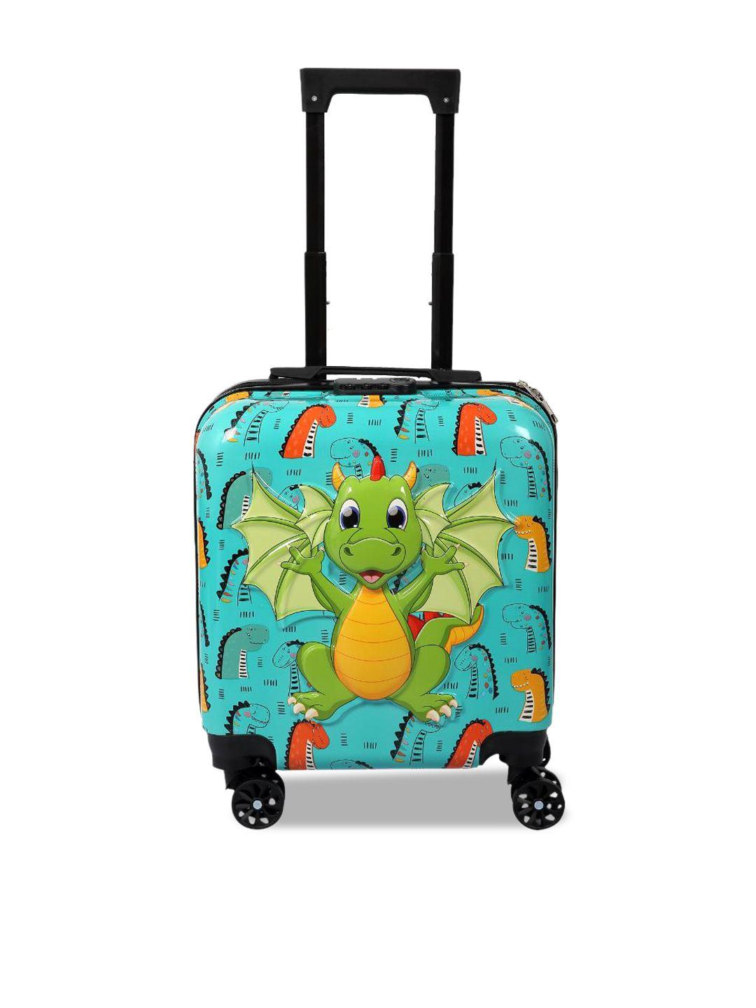 polo class printed hard-sided cabin trolley bag