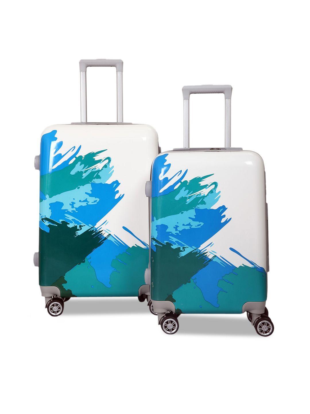polo class set of 2 hard-sided trolley suitcases