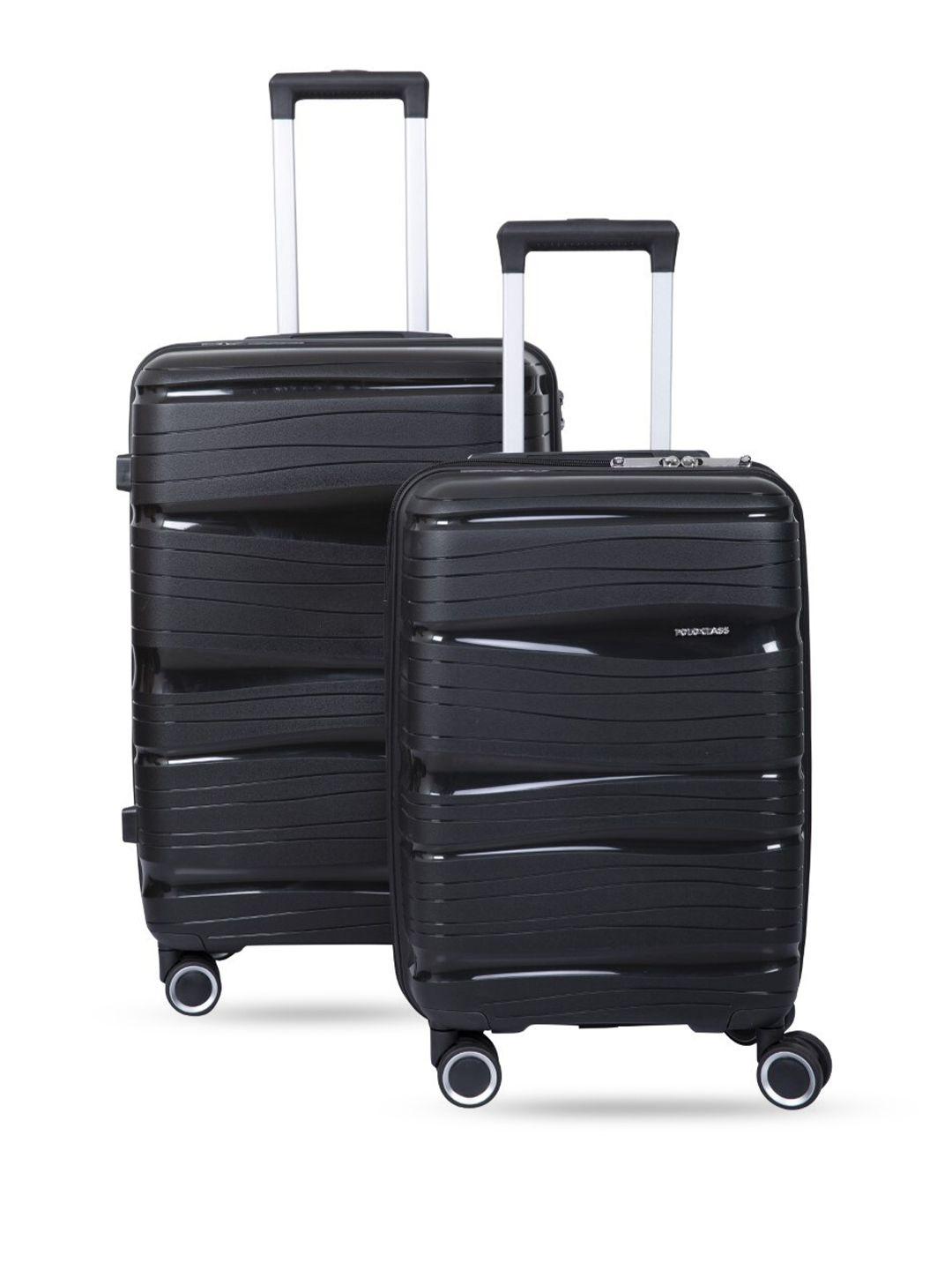 polo class set of 2 hard sided trolly bag-101 to 150 litres